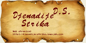 Đenadije Strika vizit kartica